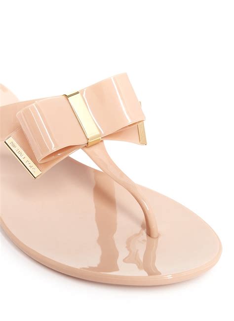 michael kors pink bow sandals|michael kors flip flops pink.